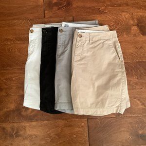 Old Navy Women's Shorts - Lot of 3 Beige,Gray,Black Size 4 -white not included